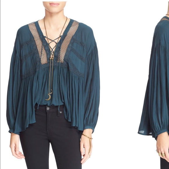 Free People Tops - Free People Don’t Let It Go Peasant Top NWT